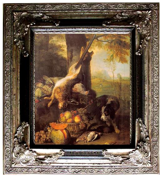 framed  Francois Desportes Still Life with Dead Hare and Fruit, Ta053